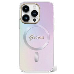 Guess GUHMP15XHITSU iPhone 15 Pro Max 6.7" fioletowy|purple hardcase IML Iridescent MagSafe цена и информация | Чехлы для телефонов | kaup24.ee