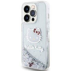 Hello Kitty HKHCP14SLIKHET iPhone 14 6.1" srebrny|silver hardcase Liquid Glitter Charms Kitty Head цена и информация | Чехлы для телефонов | kaup24.ee