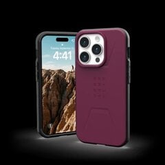 UAG Civilian Magsafe - protective case for iPhone 15 Pro (Bordeaux) цена и информация | Чехлы для телефонов | kaup24.ee
