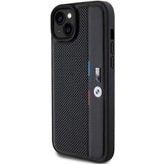 BMW BMHCP15M23PUPVK iPhone 15 Plus | 14 Plus 6.7" czarny|black hardcase Perforated Tricolor Line цена и информация | Чехлы для телефонов | kaup24.ee