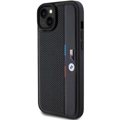 BMW BMHCP15S23PUPVK iPhone 15 | 14 | 13 6.1" czarny|black hardcase Perforated Tricolor Line цена и информация | Чехлы для телефонов | kaup24.ee