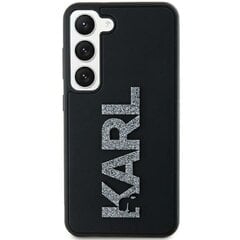 Karl Lagerfeld KLHCS23L3DMBKCK S23 Ultra S918 czarny|black hardcase 3D Rubber Glitter Logo цена и информация | Чехлы для телефонов | kaup24.ee