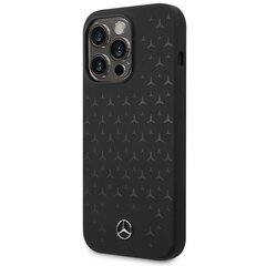 Mercedes MEHMP15LSIPBK iPhone 15 Pro 6.1" czarny|black hardcase Silicone Stars Pattern MagSafe цена и информация | Чехлы для телефонов | kaup24.ee