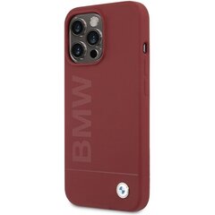 BMW BMHMP15XSLBLRE iPhone 15 Pro Max 6.7" czerwony|red hardcase Silicone Big Logo MagSafe цена и информация | Чехлы для телефонов | kaup24.ee