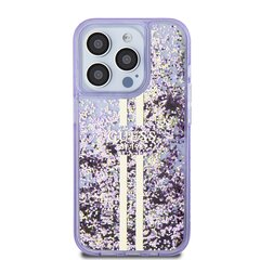 Guess PC|TPU Liquid Glitter Gold Stripe Case for iPhone 15 Pro Purple цена и информация | Чехлы для телефонов | kaup24.ee