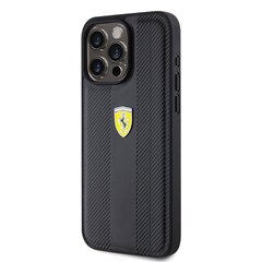 Ferrari Leather Carbon Vertical Red Line Case hind ja info | Telefoni kaaned, ümbrised | kaup24.ee