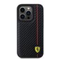 Ferrari Leather Carbon Vertical Red Line Case цена и информация | Telefoni kaaned, ümbrised | kaup24.ee