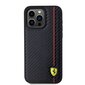 Ferrari Leather Carbon Vertical Red Line Case цена и информация | Telefoni kaaned, ümbrised | kaup24.ee