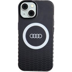 Audi IML Big Logo MagSafe Case iPhone 15 | 14 | 13 6.1" czarny|black hardcase AU-IMLMIP15-Q5|D2-BK цена и информация | Чехлы для телефонов | kaup24.ee