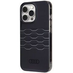 Audi IML MagSafe Case iPhone 15 Pro 6.1" czarny|black hardcase AU-IMLMIP15P-A6|D3-BK цена и информация | Чехлы для телефонов | kaup24.ee