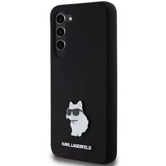 Karl Lagerfeld KLHCS23MSMHCNPK S23+ S916 czarny|black hardcase Silicone Choupette Metal Pin цена и информация | Чехлы для телефонов | kaup24.ee