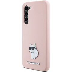 Karl Lagerfeld KLHCS23MSMHCNPP S23+ S916 różowy|pink Silicone Choupette Metal Pin цена и информация | Чехлы для телефонов | kaup24.ee