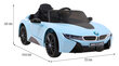 Laste elektriauto BMW I8 Lift, sinine hind ja info | Laste elektriautod | kaup24.ee