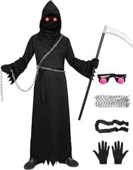 Alaiyaky Grim Reaper Halloweeni kostüüm täiskasvanutele, 175-185 cm цена и информация | Карнавальные костюмы | kaup24.ee