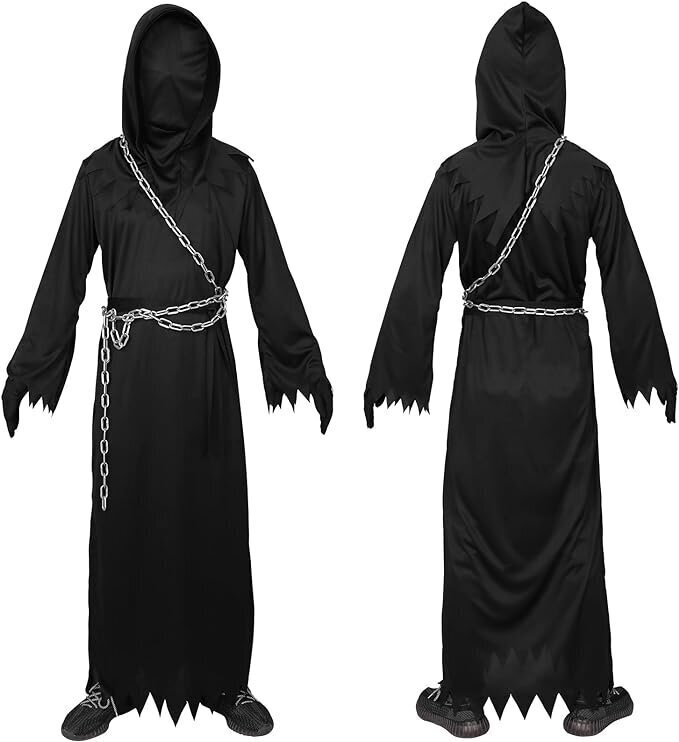 Alaiyaky Grim Reaper Halloweeni kostüüm täiskasvanutele, 175-185 cm hind ja info | Karnevali kostüümid | kaup24.ee