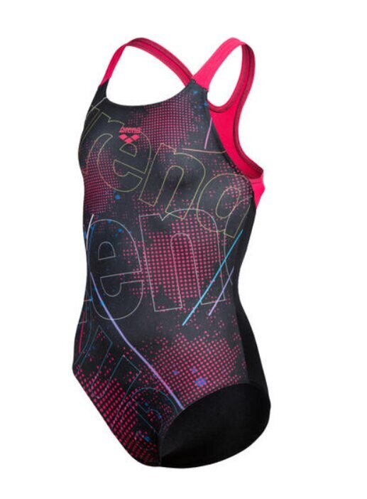 Ujumistrikoo tüdrukutele Arena Galactic Swimsuit Swim Pro, must hind ja info | Tüdrukute trikood | kaup24.ee