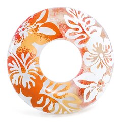 Плавательный круг Intex, 91 см, оранжевый цена и информация | Надувные и пляжные товары | kaup24.ee