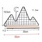 Dekoratiivne riiul mägede loft stiilis - must цена и информация | Riiulid | kaup24.ee