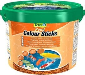 Toit kaladele Tetra Pond Colour Sticks, 10 L цена и информация | Корм для живой рыбы | kaup24.ee