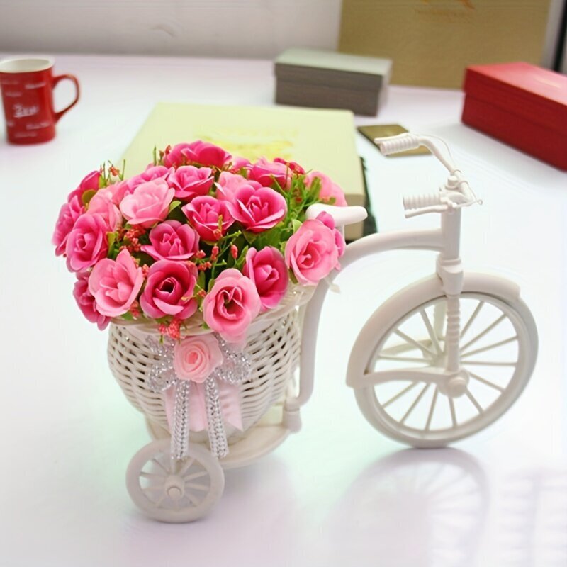 Potitaime korv, kolmerattalise jalgratta disainiga lillekorv hind ja info | Dekoratiivsed lillepotid | kaup24.ee