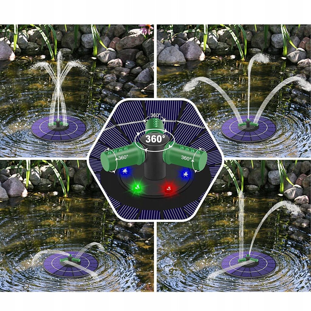Hõljuv päikese purskkaev valgustuse ja akuga hind ja info | Dekoratsioonid | kaup24.ee
