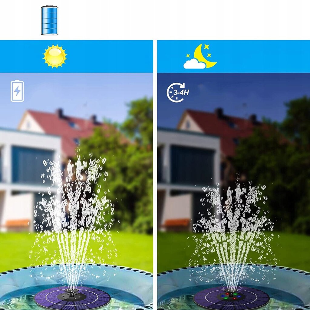Hõljuv päikese purskkaev valgustuse ja akuga hind ja info | Dekoratsioonid | kaup24.ee