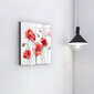 Seinakell Värvitud Punased Moonid, 30x30 cm hind ja info | Kellad | kaup24.ee