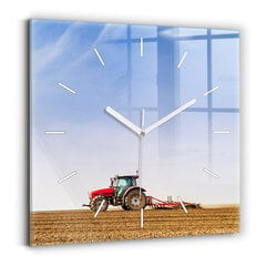 Seinakell Põllumees Traktoris, 30x30 cm hind ja info | Kellad | kaup24.ee
