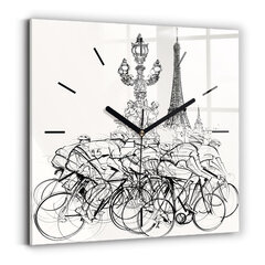 Seinakell Jalgrattasõidujooks, 30x30 cm цена и информация | Часы | kaup24.ee