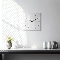 Seinakell Puidust Paneelide Muster, 30x30 cm цена и информация | Часы | kaup24.ee