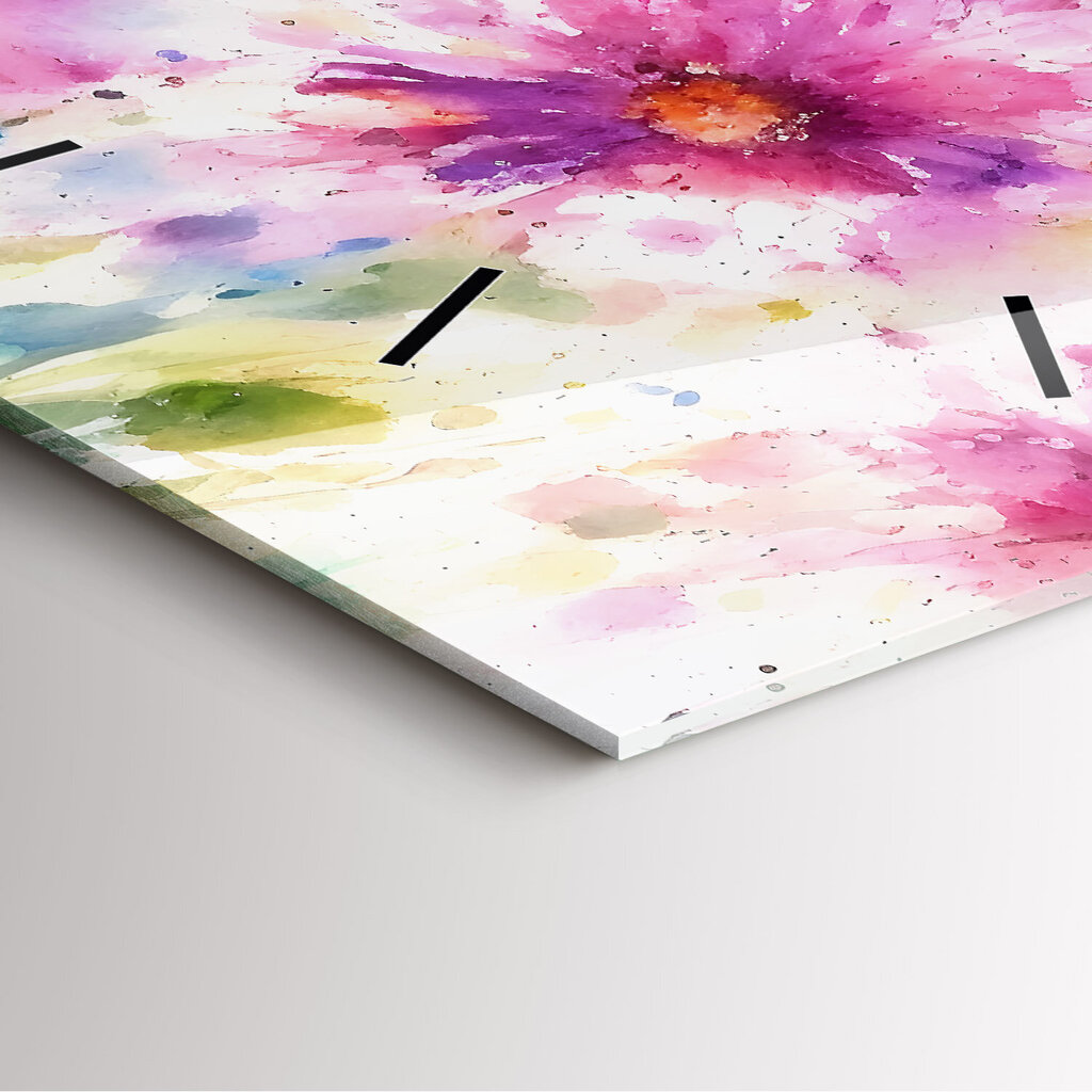 Seinakell Värvitud Lilled, 30x30 cm hind ja info | Kellad | kaup24.ee
