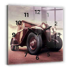 Seinakell Vintage Stiilis Auto, 30x30 cm цена и информация | Часы | kaup24.ee
