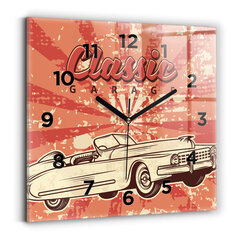 Seinakell Vintage Retro Auto, 30x30 cm hind ja info | Kellad | kaup24.ee