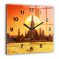 Seinakell Wat Arun Bangkok Tai, 30x30 cm цена и информация | Часы | kaup24.ee