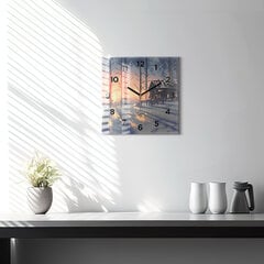 Seinakell Talvine Puude Maastik, 30x30 cm цена и информация | Часы | kaup24.ee