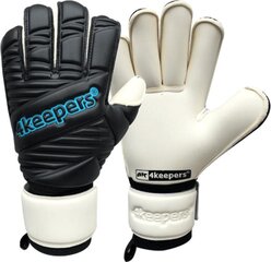 Перчатки вратарские 4keepers Retro IV, черный цвет, 7 цена и информация | Тренировочные перчатки. Размер 5 | kaup24.ee