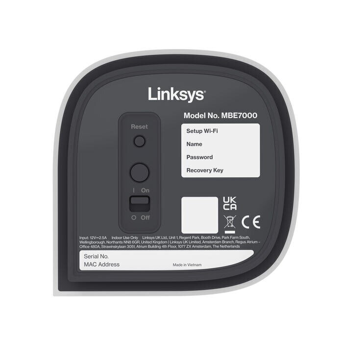 Linksys Velop Pro 7 Tri-band MBE7002-KE hind ja info | Ruuterid | kaup24.ee