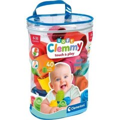 Pehmed klotsid beebidele Clementoni, 40 det. цена и информация | Игрушки для малышей | kaup24.ee