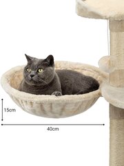Переноска для кошек Lionto, 40 см, бежевая цена и информация | Когтеточки | kaup24.ee