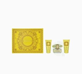 Косметический набор Versace Yellow Diamond: туалетная вода EDT, 50 мл + лосьон для тела, 50 мл + гель для душа, 50 мл цена и информация | Кремы, лосьоны для тела | kaup24.ee