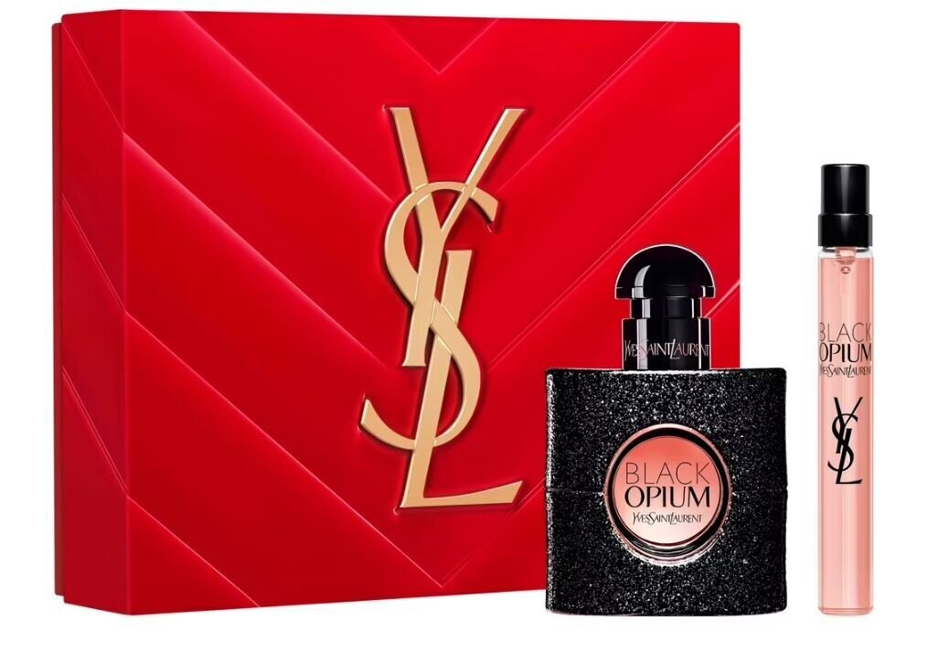 Parfüümvee komplekt Yves Saint Laurent Black Opium Kingikomplekt naistele: parfüümvesi EDP, 30 ml + parfüümvesi EDP, 10 ml hind ja info | Naiste parfüümid | kaup24.ee