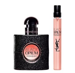 Набор парфюмированной воды Yves Saint Laurent Black Opium Giftset для женщин: Eau de Parfum EDP, 30 мл + Eau de Parfum EDP, 10 мл цена и информация | Женские духи | kaup24.ee