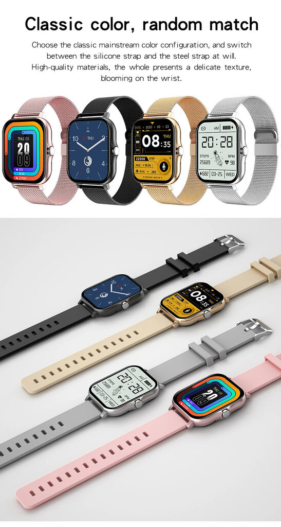 ToParts4u Android/iOS, hõbedane hind ja info | Nutikellad (smartwatch) | kaup24.ee