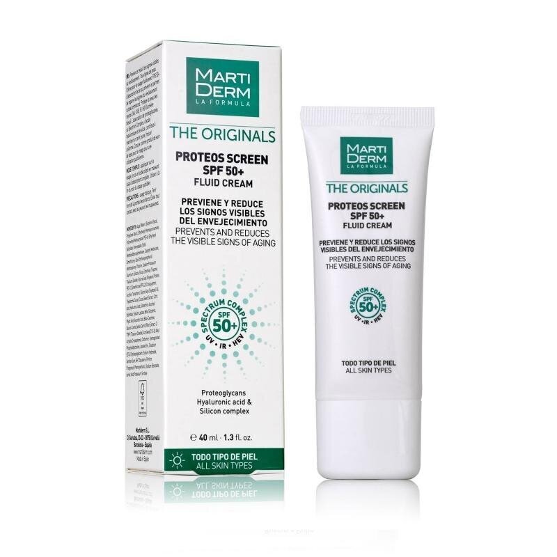 Vedel kreem Martiderm Proteos Screen Spf 50+ Fluid Cream, 40 ml цена и информация | Näokreemid | kaup24.ee