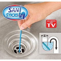 Kanalisatsioonipuhastuspulgad Sani Sticks sidrunilõhnaline, 12 tk hind ja info | Puhastusvahendid | kaup24.ee