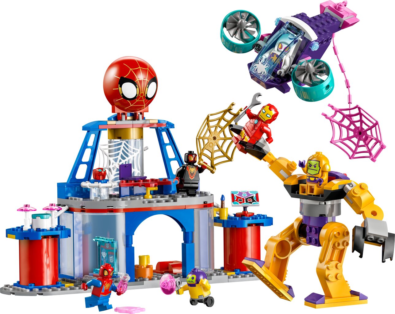 10794 Lego® Marvel Ämblikumeeskonna võrgukeerutamise peakorter hind ja info | Klotsid ja konstruktorid | kaup24.ee