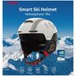 Suusakiiver Livall RS1 Bluetooth PTT Alert SOS, M, valge hind ja info | Suusakiivrid | kaup24.ee