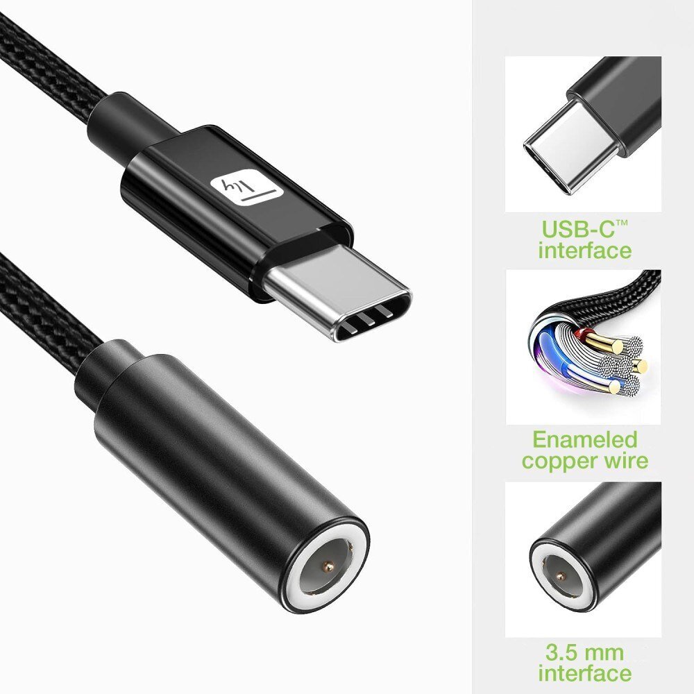 Techly, USB-C/Mini Jack 3.5mm цена и информация | USB jagajad, adapterid | kaup24.ee