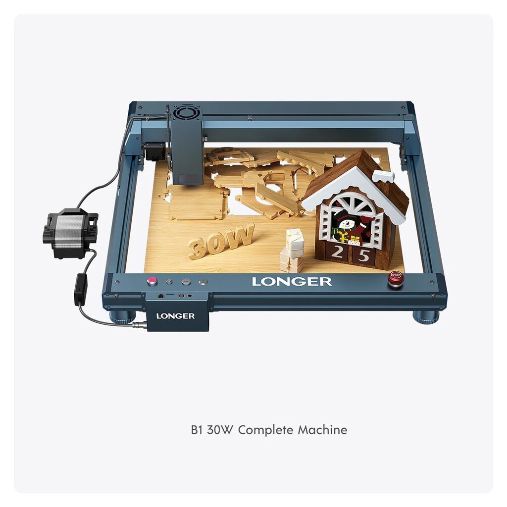 Lasergraveerimis-/lõikamismasin Longer Laser B1 30W цена и информация | Elektrilised saed, mootorsaed ja tarvikud | kaup24.ee