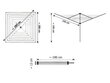 Pesukuivatusrest Wenus 190-195 cm x 200-200 cm hind ja info | Pesukuivatusrestid ja aksessuaarid | kaup24.ee